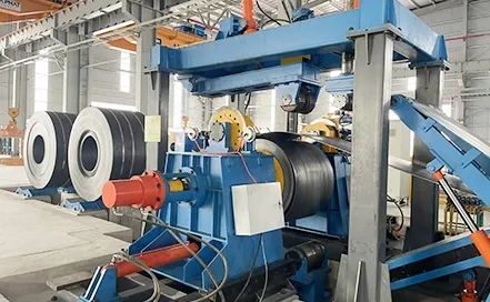 The unit is used for material storage preparation for the high-frequency welding straight seam cold bending host.